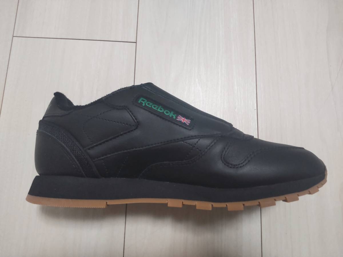 * новый товар Reebok REEBOK кожа спортивные туфли *CL LEATHER STOMPER * Classic кожа серии * чёрный цвет 