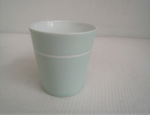 未使用　陶器 たち吉　カップ　タンブラー　薄いグリーン　サイズ：外径9×H9.5㎝　/19N3.16-28_画像2