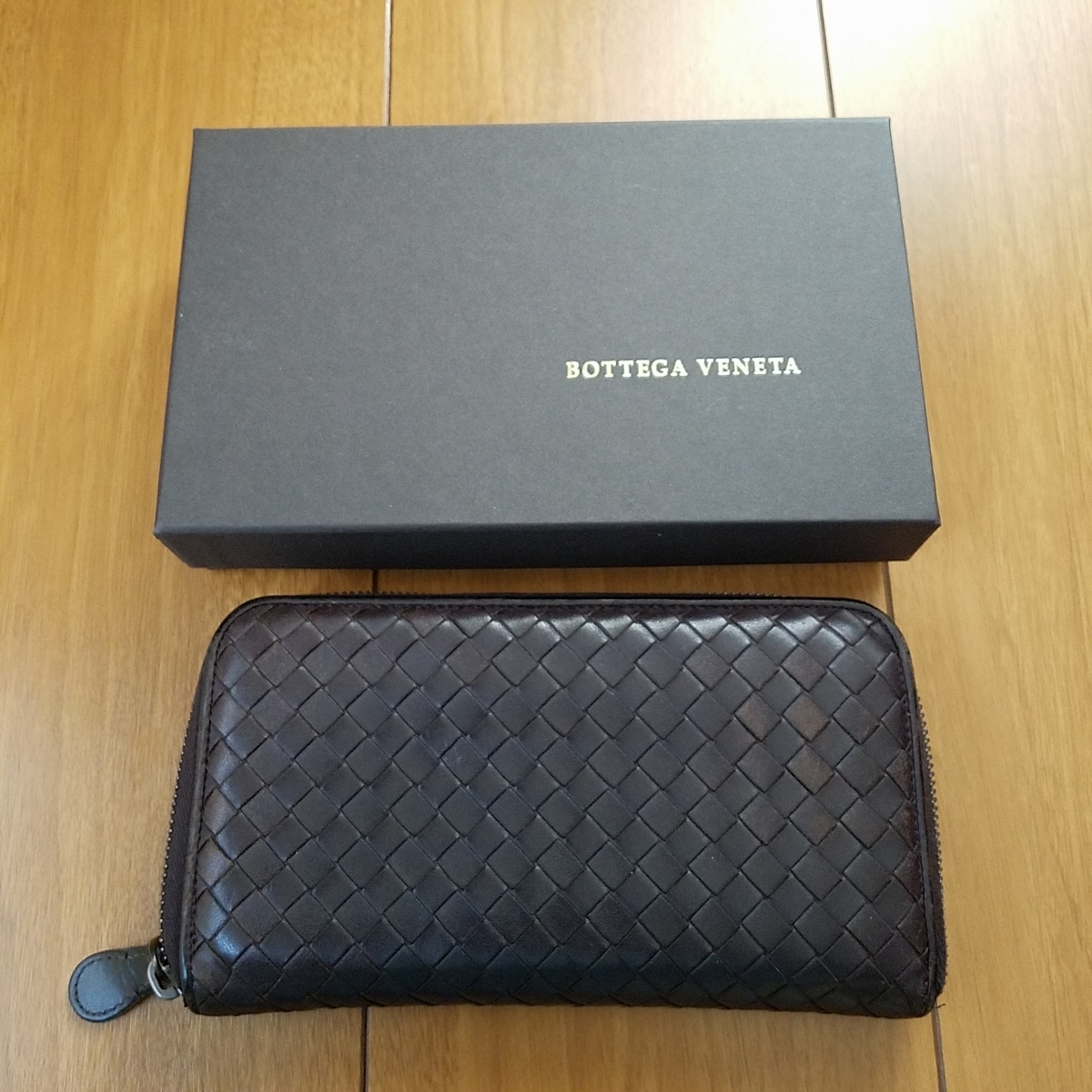 Bottega veneta круглый крепежный кошелек Brown Beauty Beauty