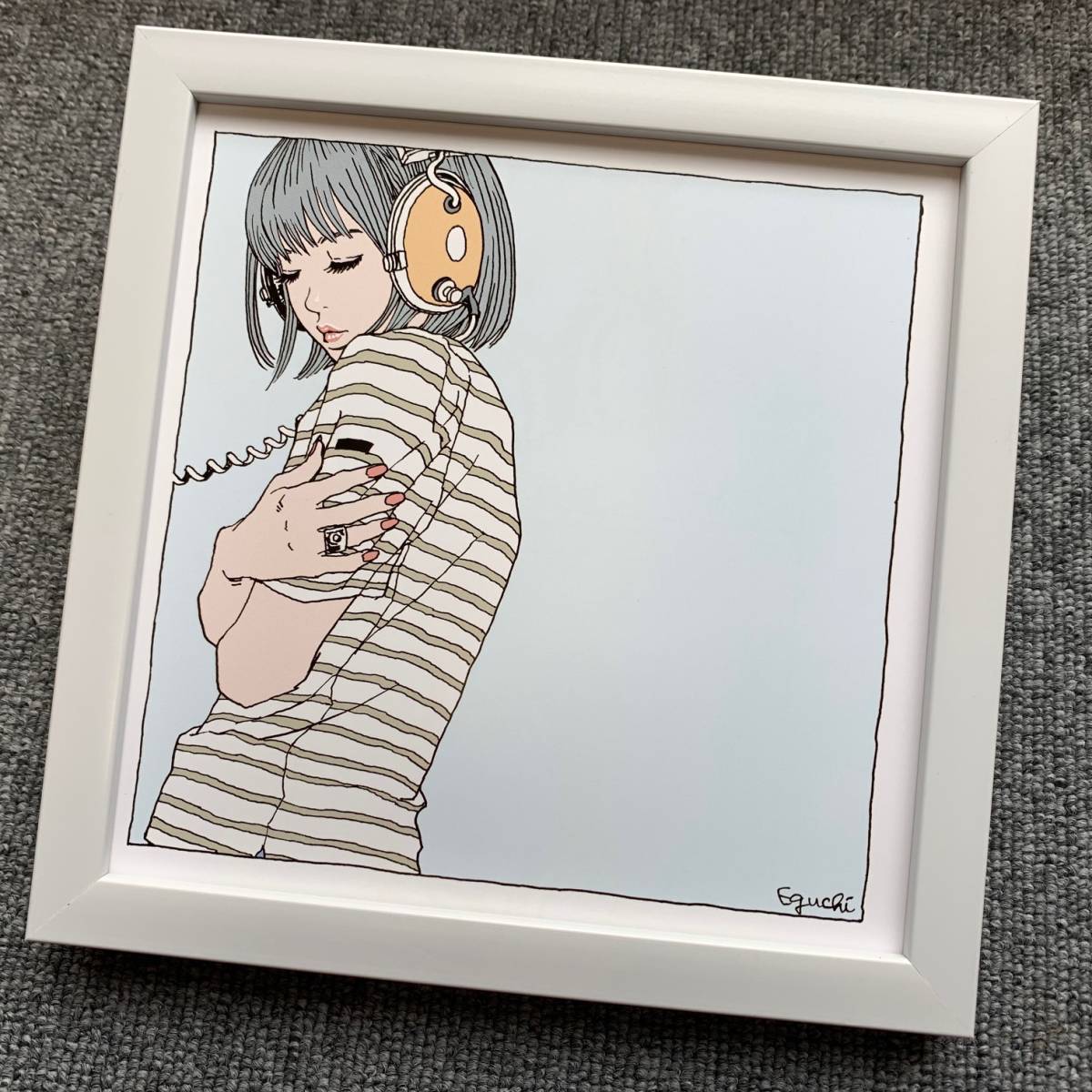江口寿史 Bスクエア 額入り 貴重イラスト
