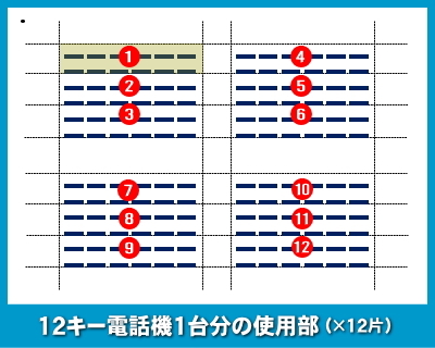 ナカヨ NYC-X用 ＬＫすっきりシート 1000台分セット 【 LS-NY06-1000 】_画像5