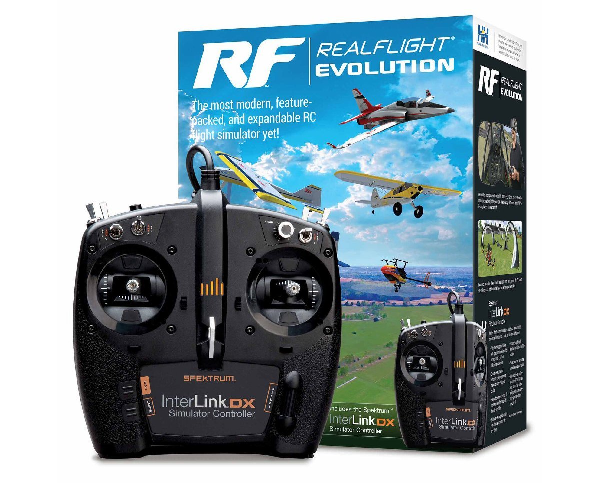 HORIZON リアルフライト・エボリューション ヘリ&プレーン用モード１仕様USBコントローラー付属 RCフライトシミュレーター REAL FLIGHTの画像1