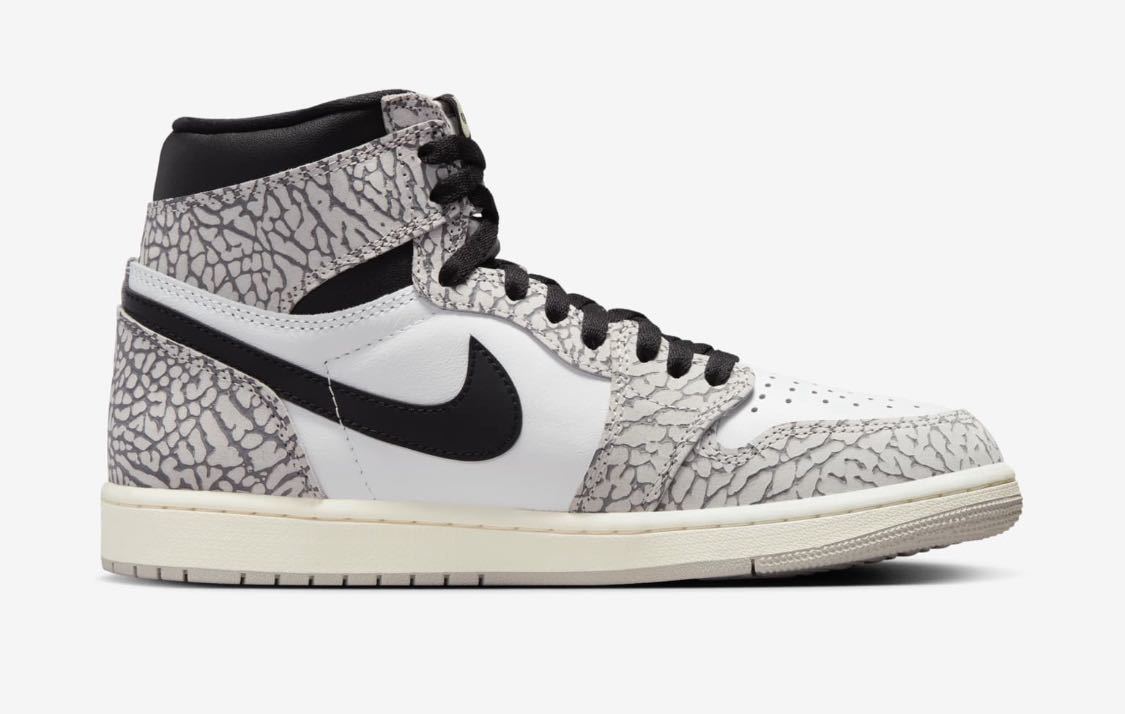 27.5cm NIKE AIR JORDAN 1 RETRO HIGH OG WHITE CEMENT ナイキ エアジョーダン 1_画像3