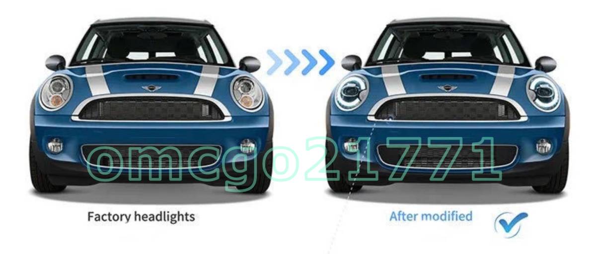 BMW Mini MIni R55 R56 R57 [2007-2013 ] LED head light lamp current . turn signal sequential DRL daylight attaching 