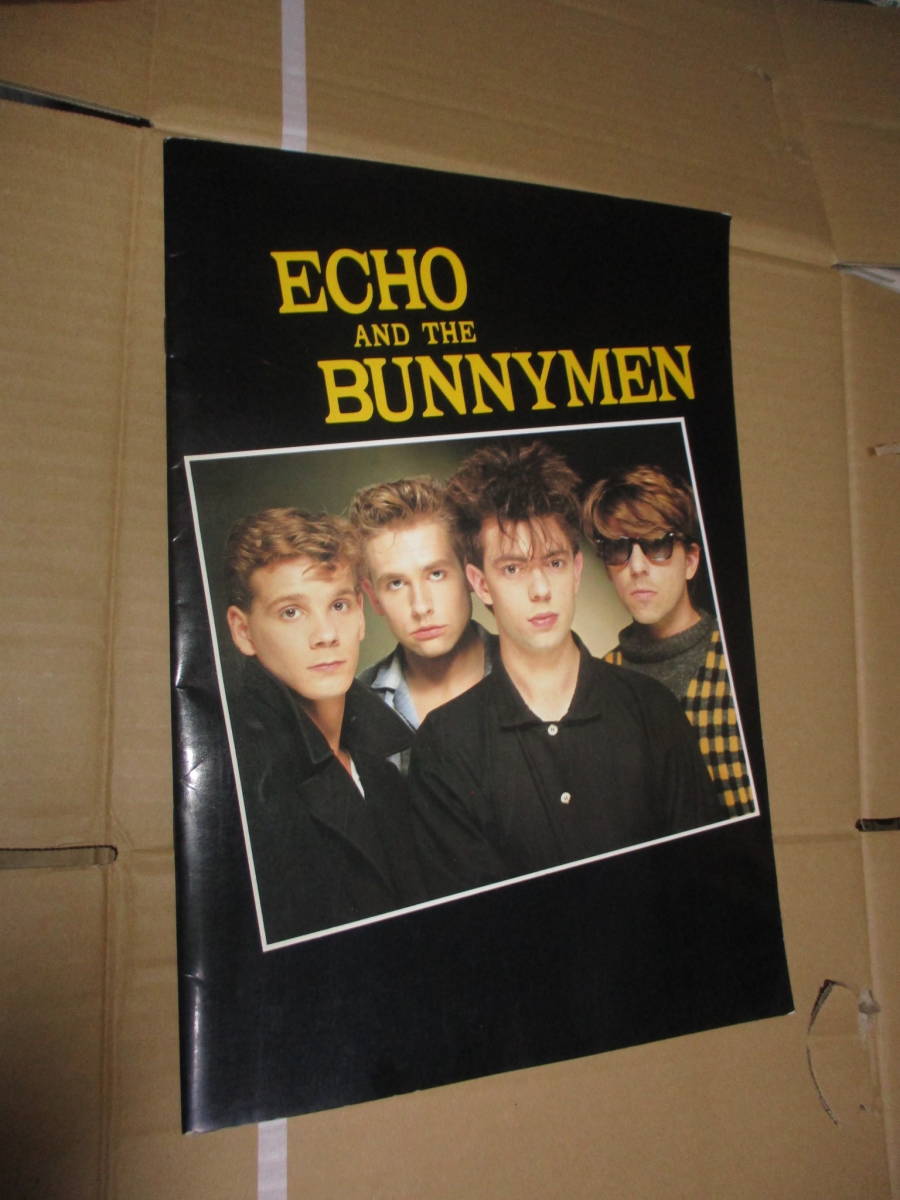 ツアー・パンフレット 　エコー&ザ・バニーメン　Echo & the Bunnymen　イアン・マッカロク　Ian McCulloch　1984年　日本公演_画像1