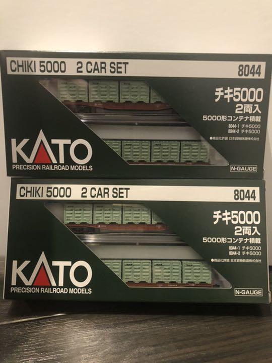 新品未使用、8044 KATO チキ5000 2両入 5000形コンテナ搭載