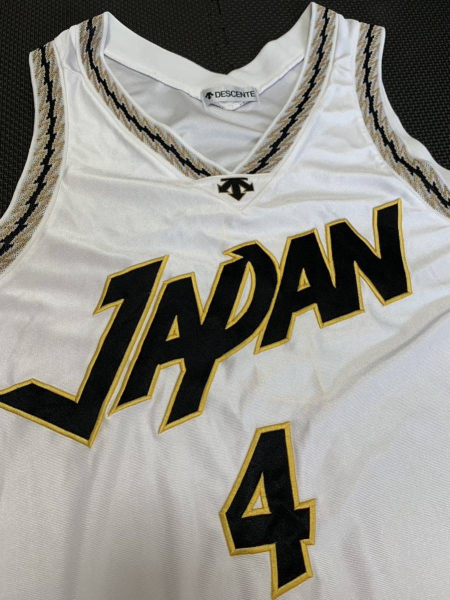 ★ＤＥＳＣＥＮＴＥ　バスケットボール　日本代表 ユニフォーム ＪＡＰＡＮ ＯＲＤＥＲ ＭＡＤＥ 実使用_画像2