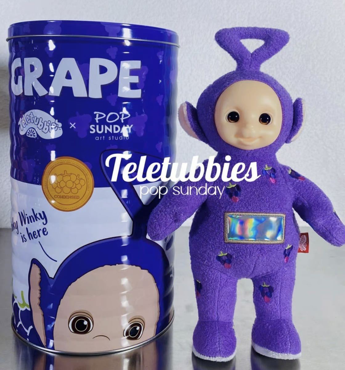 [ Teletubbies ]TELETUBBIEStin key wing key fruit can canned goods grape soft toy figure bag attaching regular goods postage included 