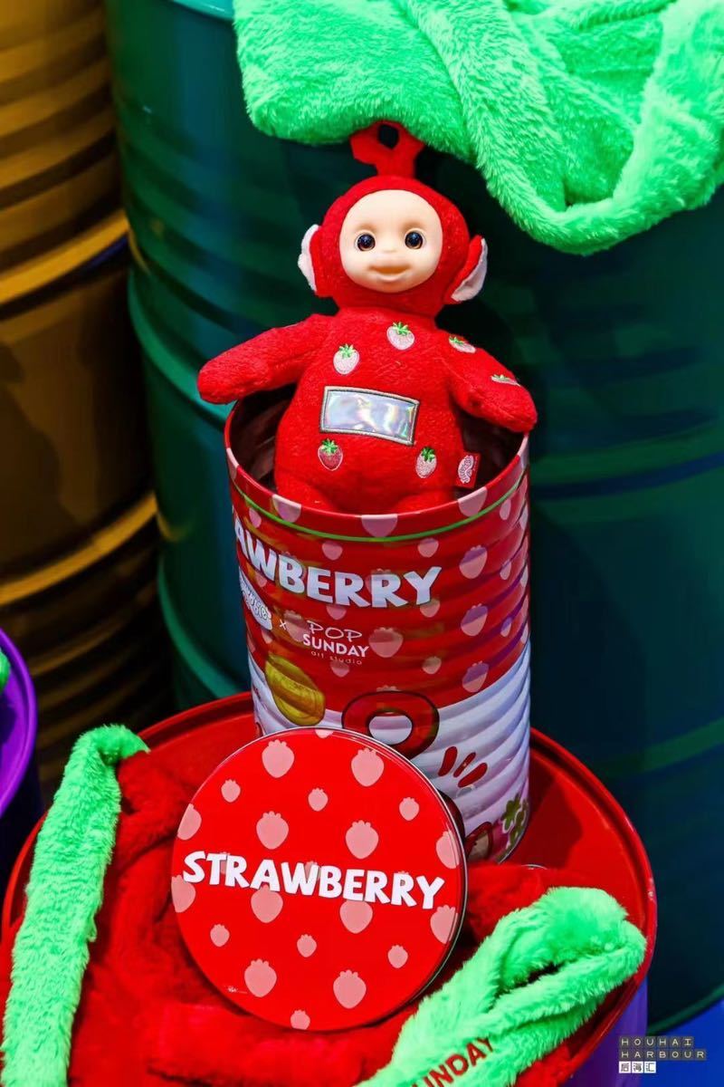 [ Teletubbies ]TELETUBBIES Poe PO fruit can canned goods strawberry soft toy figure bag attaching regular goods postage included 