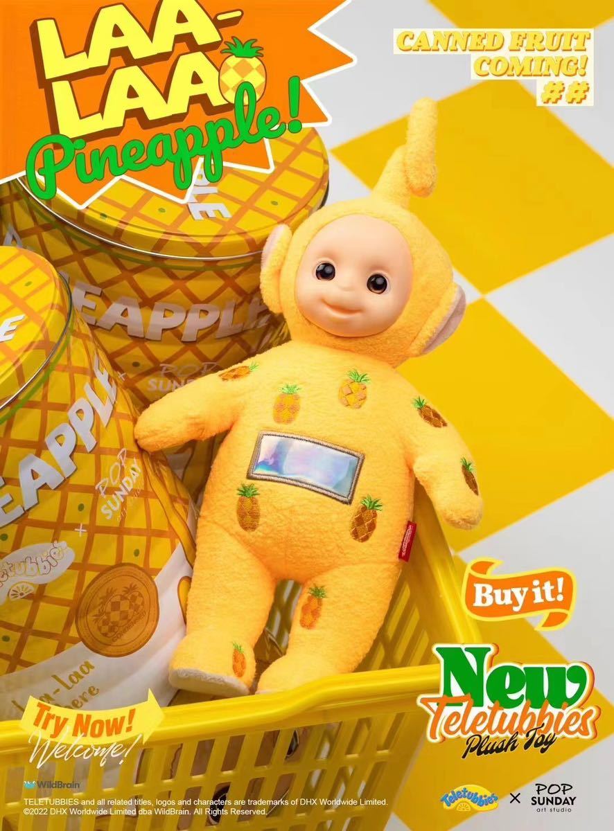 [ Teletubbies ]TELETUBBIESla-laLAA-LAA fruit can canned goods pineapple soft toy figure bag attaching regular goods postage included 