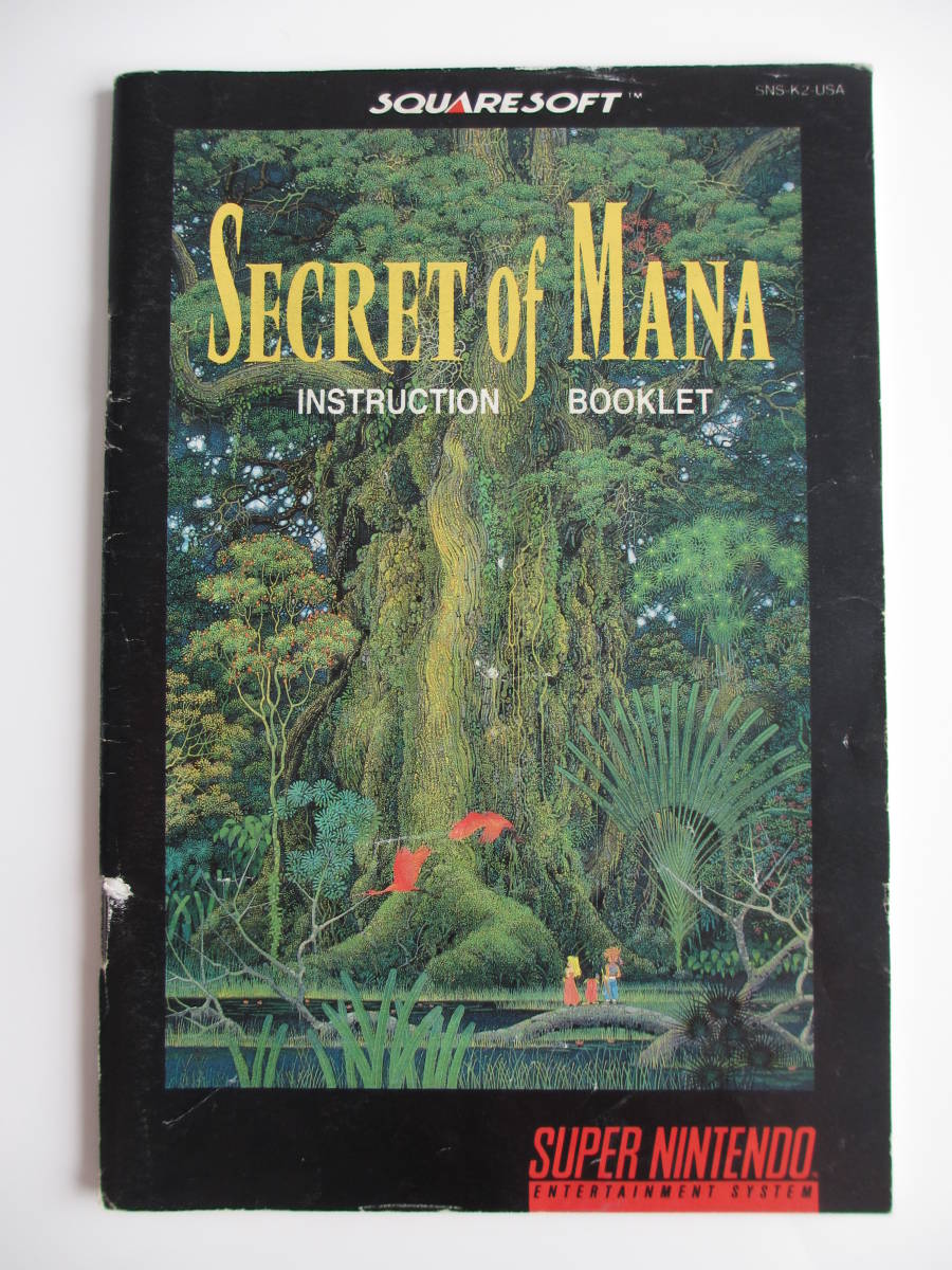 純正品 北米版 SNES Secret of Mana ソフト 説明書付き 聖剣伝説２ スーパーファミコン Super Nintendo_画像7