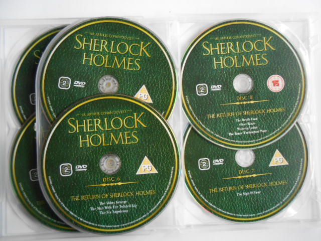 ■送料無料▲輸入版 再生確認DVD★美品◆[Sherlock Holmes▲シャーロックホームズ コンプリート(ディスク16枚)]◆の画像8