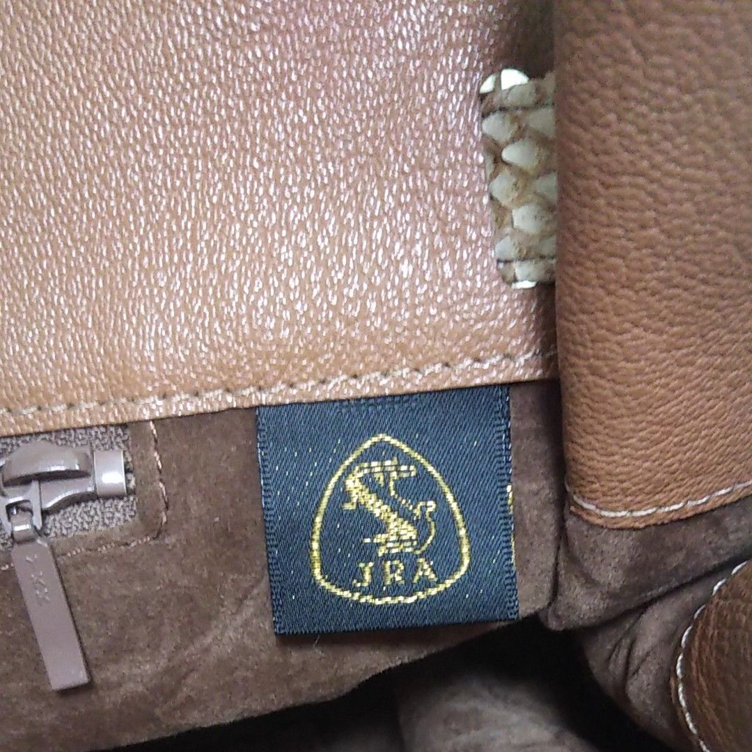 JRA R'APIS パイソン革使用ケリーバッグ ハンドバック