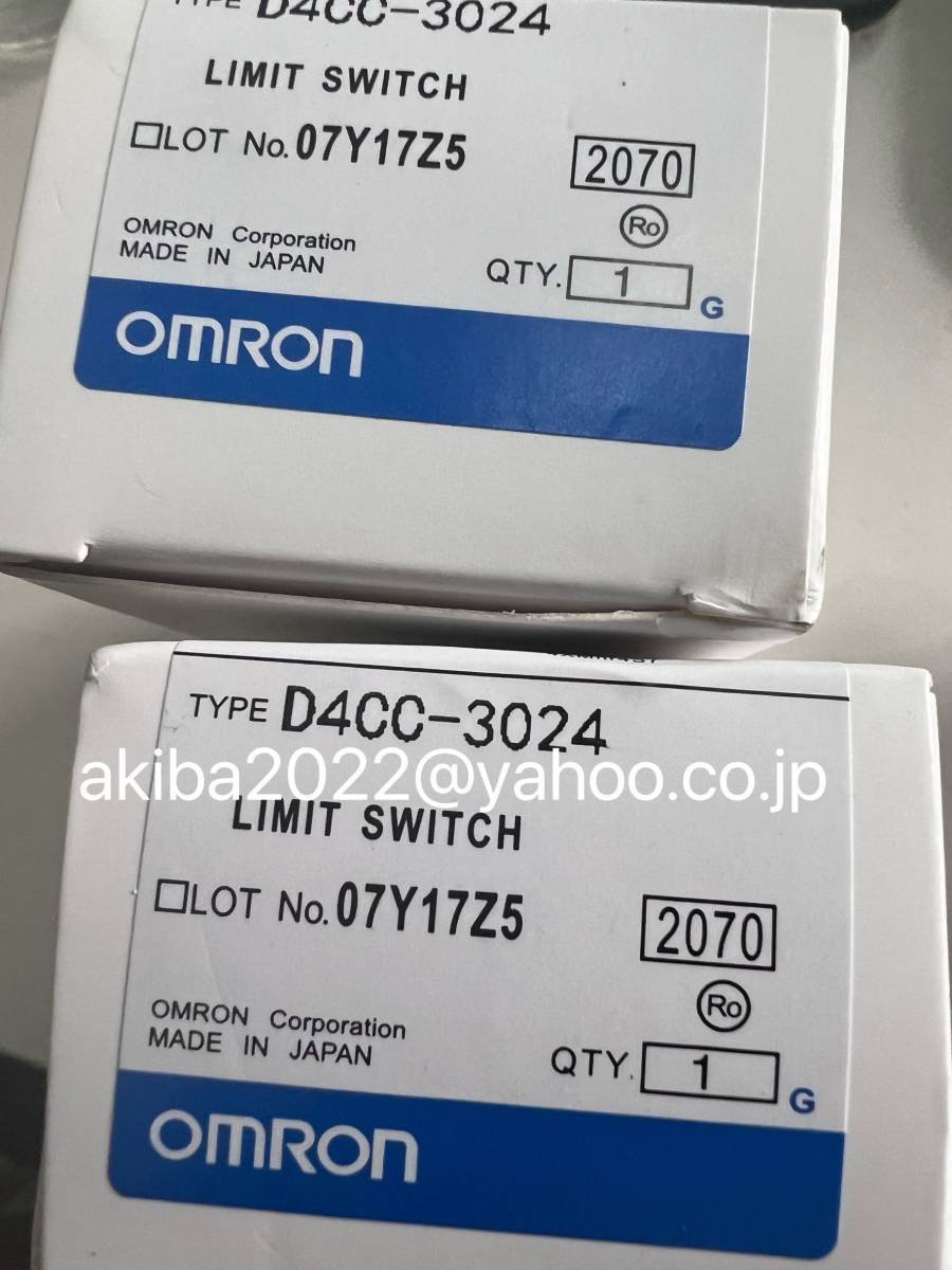 新品★OMRON/オムロン　D4CC- 3024 　リミットスイッチ 【保証付き】【送料無料】_画像1