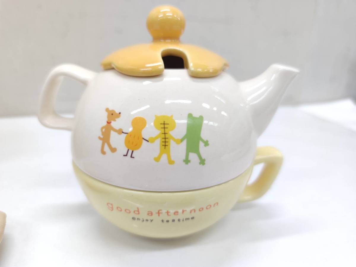 送料無料g17510 千趣会 Personal teaset good afternoon enjoy teatime パーソナル ティーセット 洋食器 茶器 箱付き 未使用_画像2