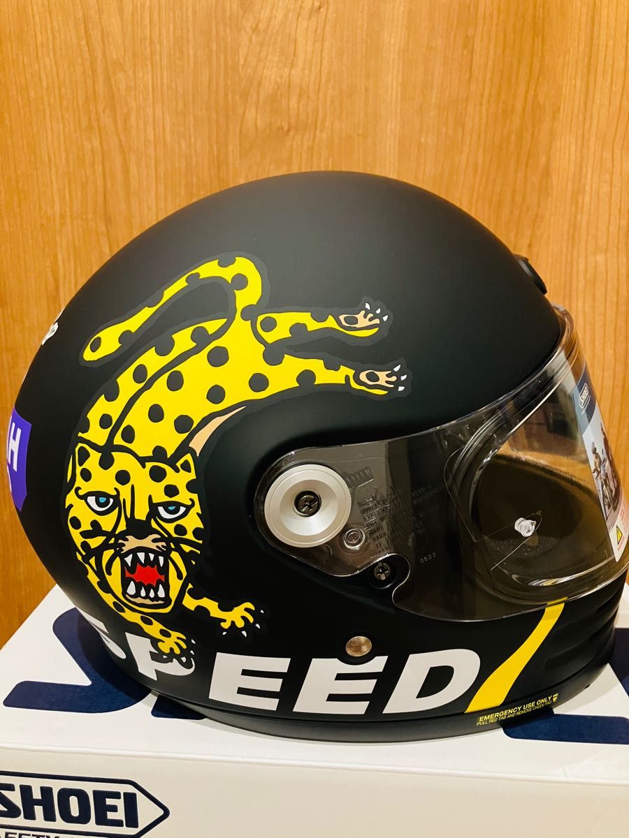 新品未使用 SHOEI グラムスター チーターカスタムサイクルズ M 新品未使用 SHOEI グラムスター チーターカスタムサイクルズ M