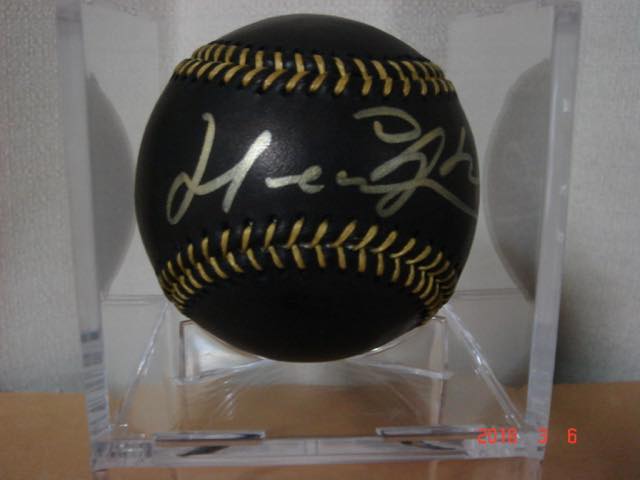 特別価格 MLB 極美品 硬球ボール　 直筆サイン入り マニー・ラミレス 硬式