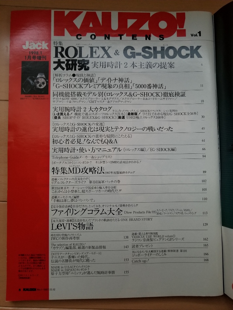 ★カウゾ！ KAUZO! Vol.1 ROLEX vs G-SHOCK 全タイプ別使い方マニュアル付き★_画像2