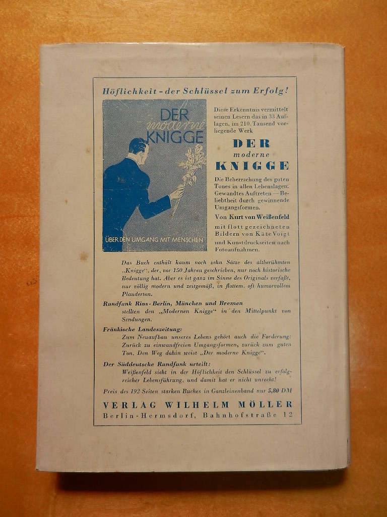 古い洋書・ドイツ語[WIE MAN BRIEFE SCHREIBT・DIE ERFOLG BRINGEN/EWALD BRAUN]の画像2