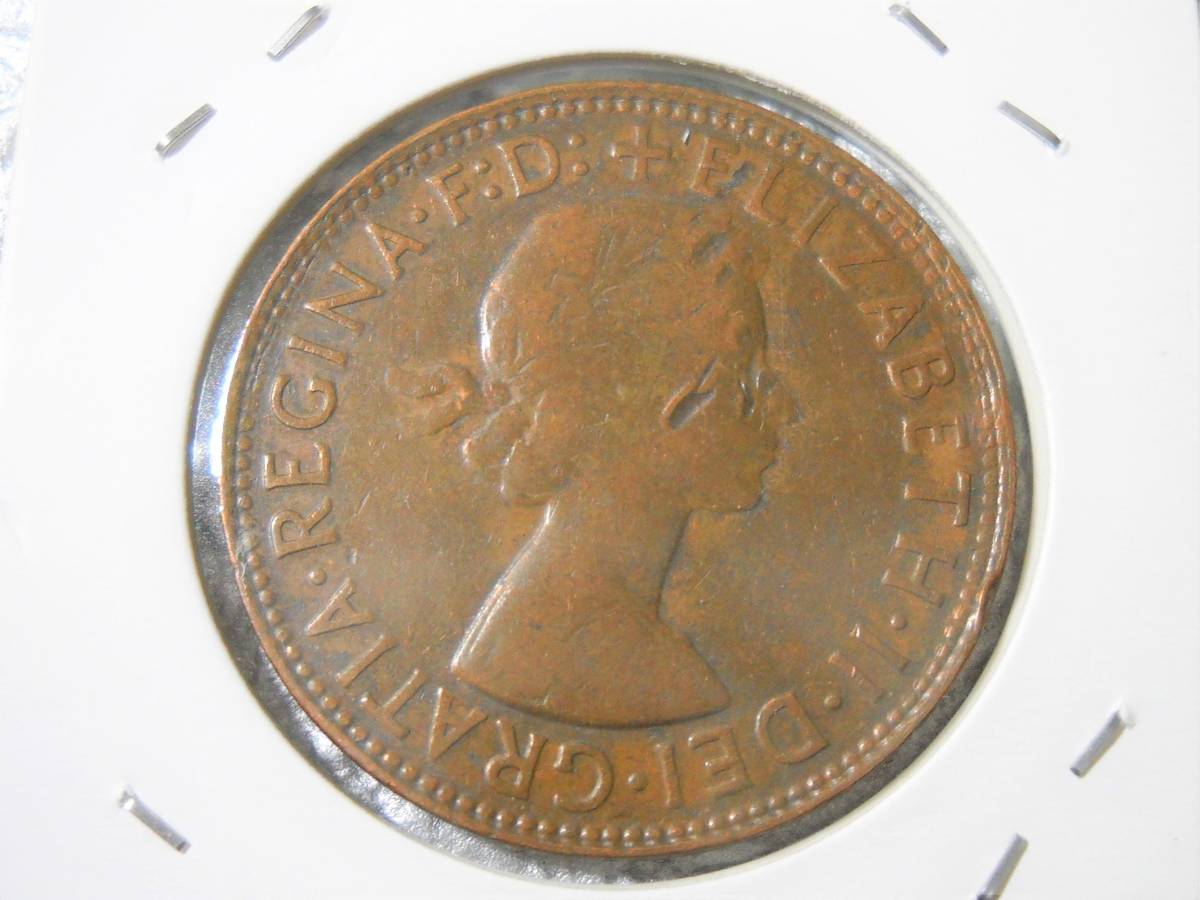●世界コイン　オーストラリア　カンガルー　1958年　1ペニー_画像2