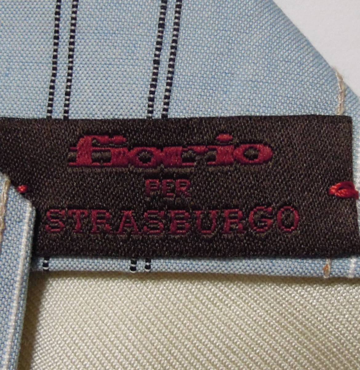  новый товар -тактный lasbrugo покупка обычная цена 17,600 иен FIORIO /fio rio хлопок мульти- полоса галстук sax 