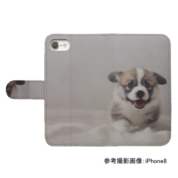 OPPO A54 5G OPG02　スマホケース 手帳型 プリントケース 犬 動物 コーギー 子犬 かわいい_画像2