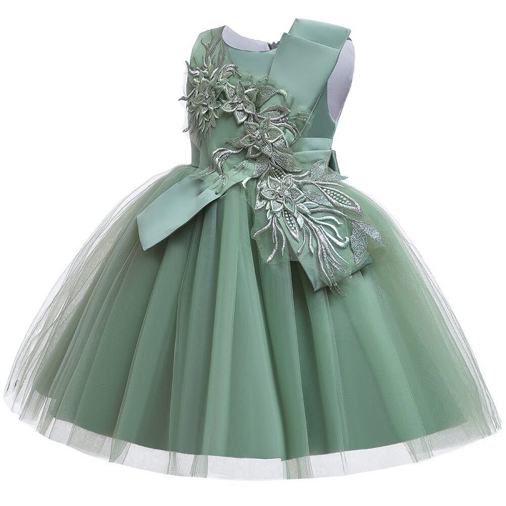  child dress Kids dress piano presentation musical performance . navy blue cool presentation formal wedding two next . party The Seven-Five-Three Festival birthday memory photographing green 110cm