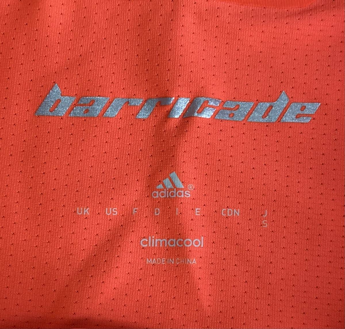 アディダス adidas サッカー スポーツ 運動 ゲームシャツ ユニフォーム 練習着  ゲームジャージ 半袖 S オレンジの画像3