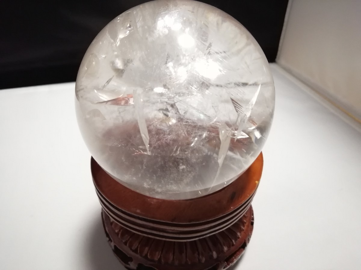 天然水晶 10cm 丸玉 台付 | fcdunav.bg