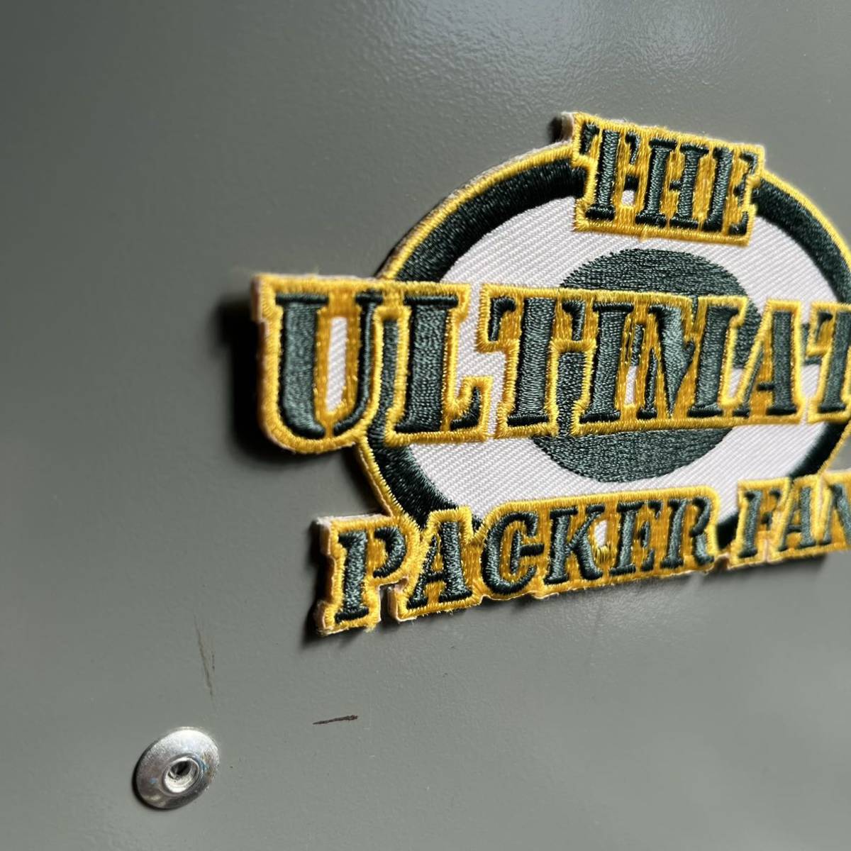 【USA vintage】The Ultimate Packer Fan ワッペン　Green Bay アメフト　アメリカンフットボール　ビンテージ　パッチ　刺繍ワッペン_画像4