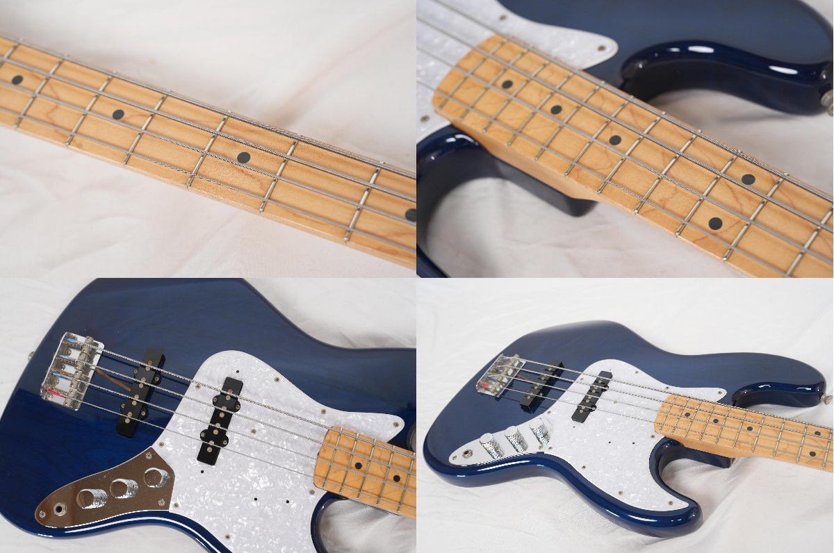 ★Fender Japan★JB62-TBL GLAY JIROモデル風 ジャズベース スポットモデル レア！1997~2000年製 美品 Ashボディ シースルーブルー★_画像7