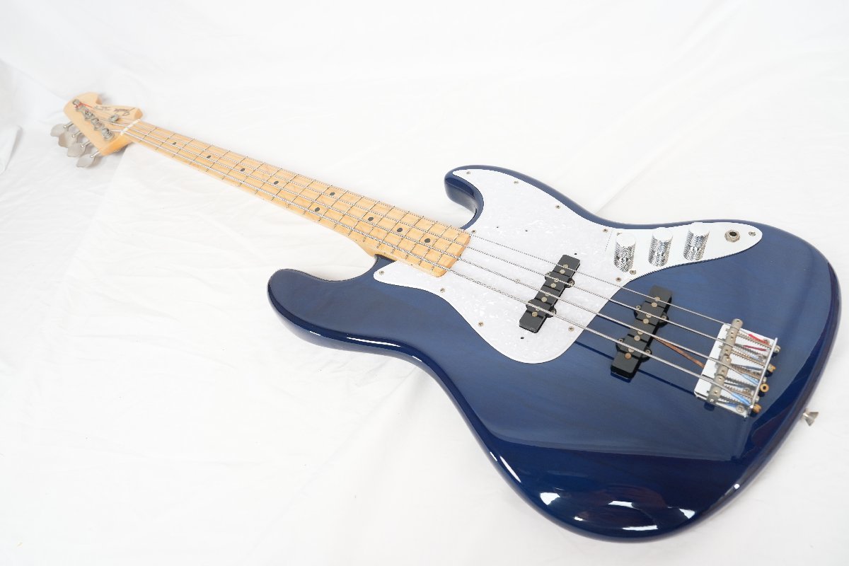 *Fender Japan*JB62-TBL GLAY JIRO model manner Jazz base spot model rare!1997~2000 year made beautiful goods Ash body see-through blue *