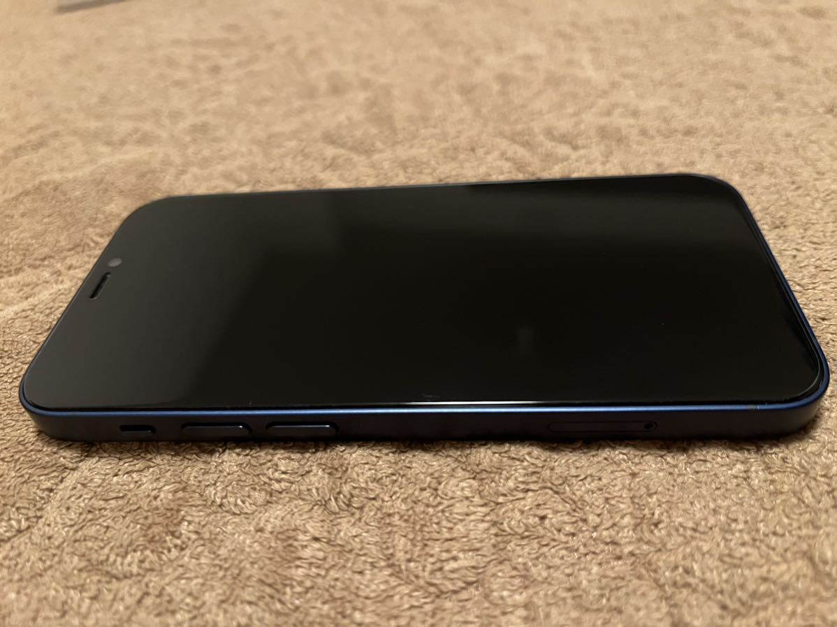 美品完動品】Apple iPhone 12 mini 128GB simフリー版 ブルー MGDP3J/A