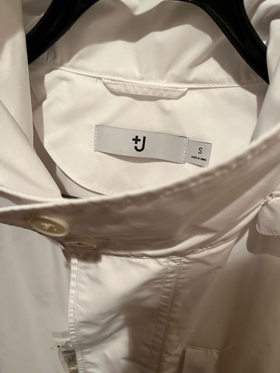 +J オーバーサイズフーデッドロングコート UNIQLO WHITE メンズ S ユニクロ ジルサンダー ＋J 440367