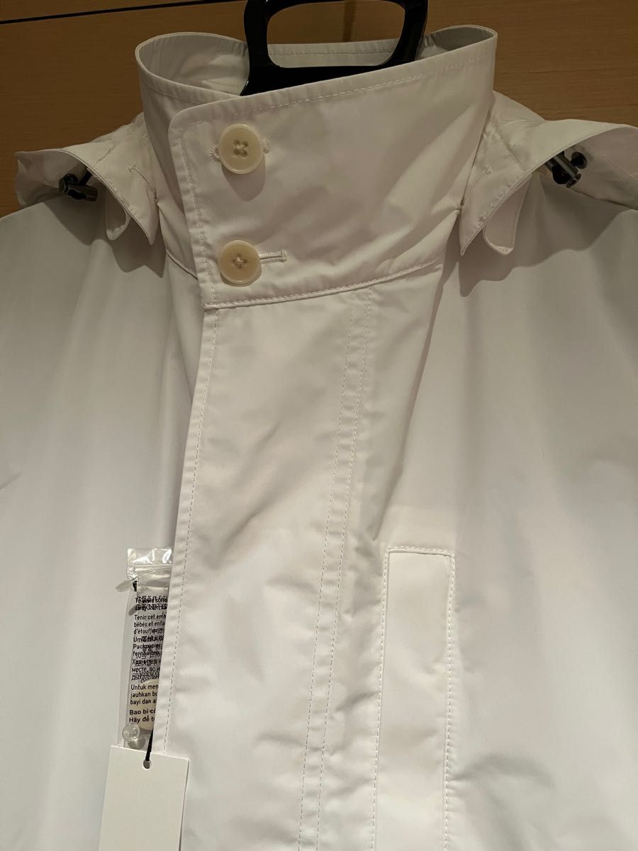 +J オーバーサイズフーデッドロングコート UNIQLO WHITE メンズ S ユニクロ ジルサンダー ＋J 440367