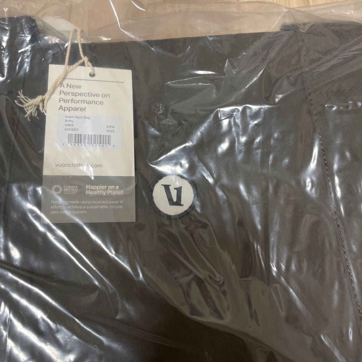 新品未使用vuoriカーキ ボストンバッグNERGY