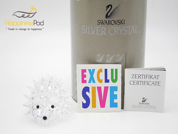 スワロフスキーSWAROVSKI 置物 ハリネズミ クリスタル 美品 jaguarbite.com
