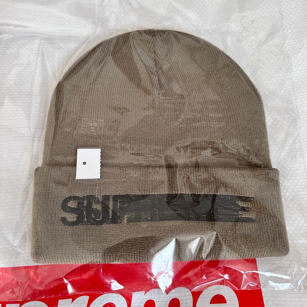 Supreme Motion Logo Beanie Taupe モーションロゴビーニー トープ