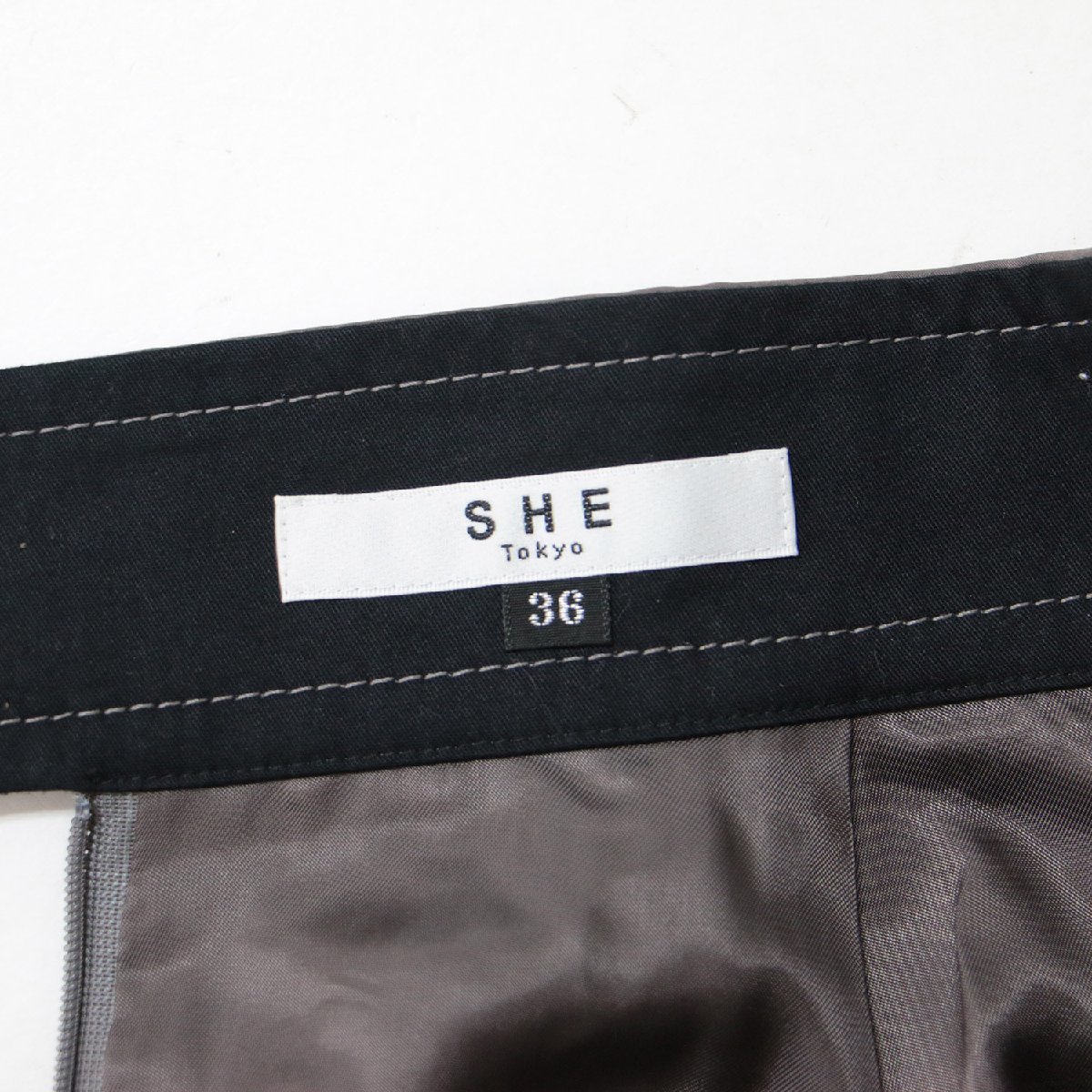 SHE Tokyo シートーキョー スカート ボトムス ブラウン 茶 36 S ロング