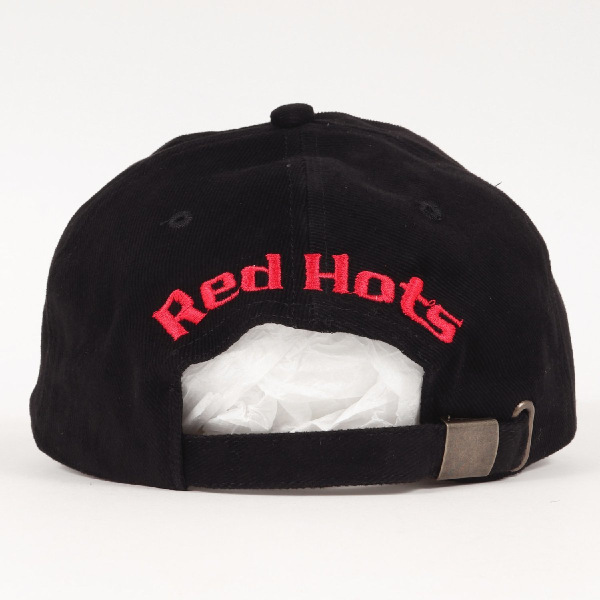 新品 Red Hot Chili Peppers レッド ホット チリ ペッパーズ 6パネル キャップ デッドストック 90s ブラック レッチリ ヴィンテージ_画像3