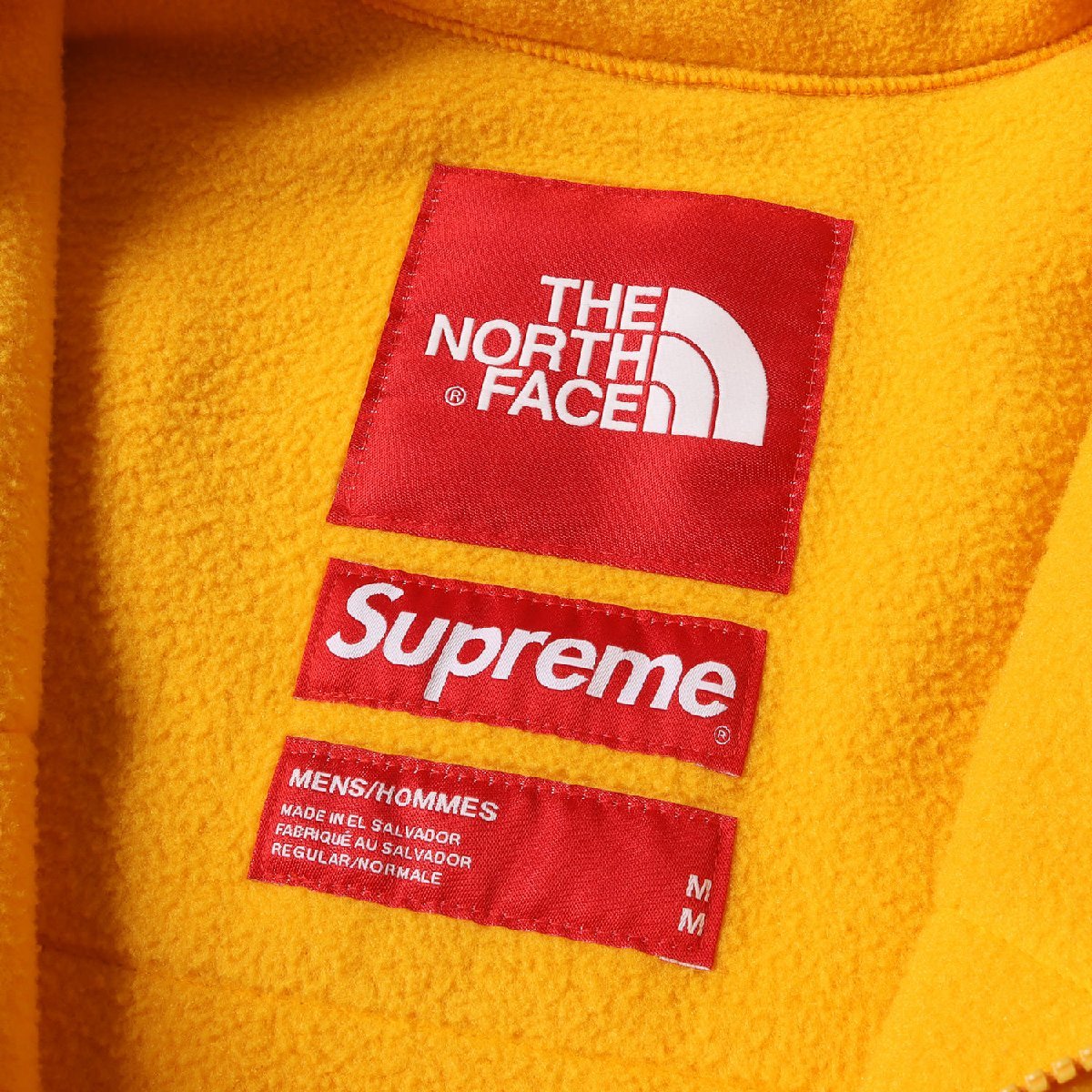 美品 Supreme シュプリーム ジャケット 48377 20SS ×THE NORTH FACE ノースフェイス フリース RTG Fleece Jacket ゴールド M アウター_画像3