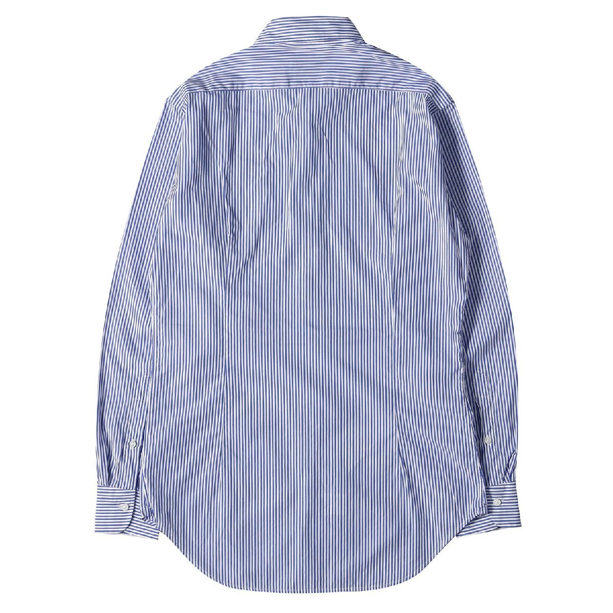 ARCODIO アルコディオ ストライプ コットン ワイドカラー ドレスシャツ カジュアル ビジネス オフィス フォーマル ブルー ホワイト 38_画像2