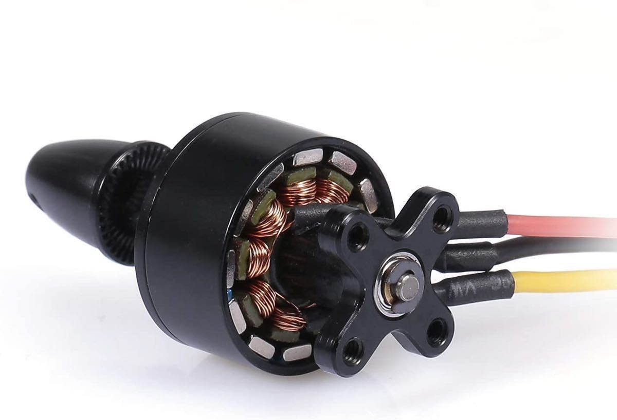 XK X450 リア　後モーター ラジコン飛行機 リアブラスレスモーター RC パーツ 7.4V 2300KV WLtoys XK X450.0008 赤黄黒線