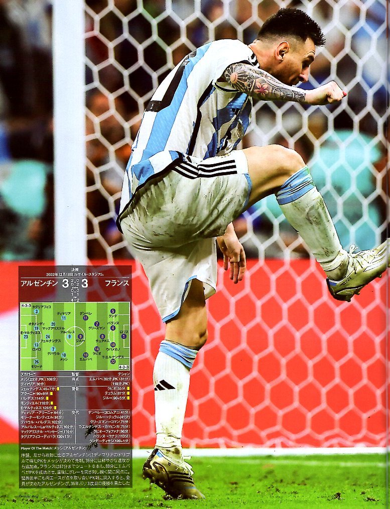  magazine Sports Graphic Number 1065(2023.1/12) number *ka tar W cup compilation WORLD CUP Qatar 2022 The FINAL/ Argentina vs. France / Messhi *