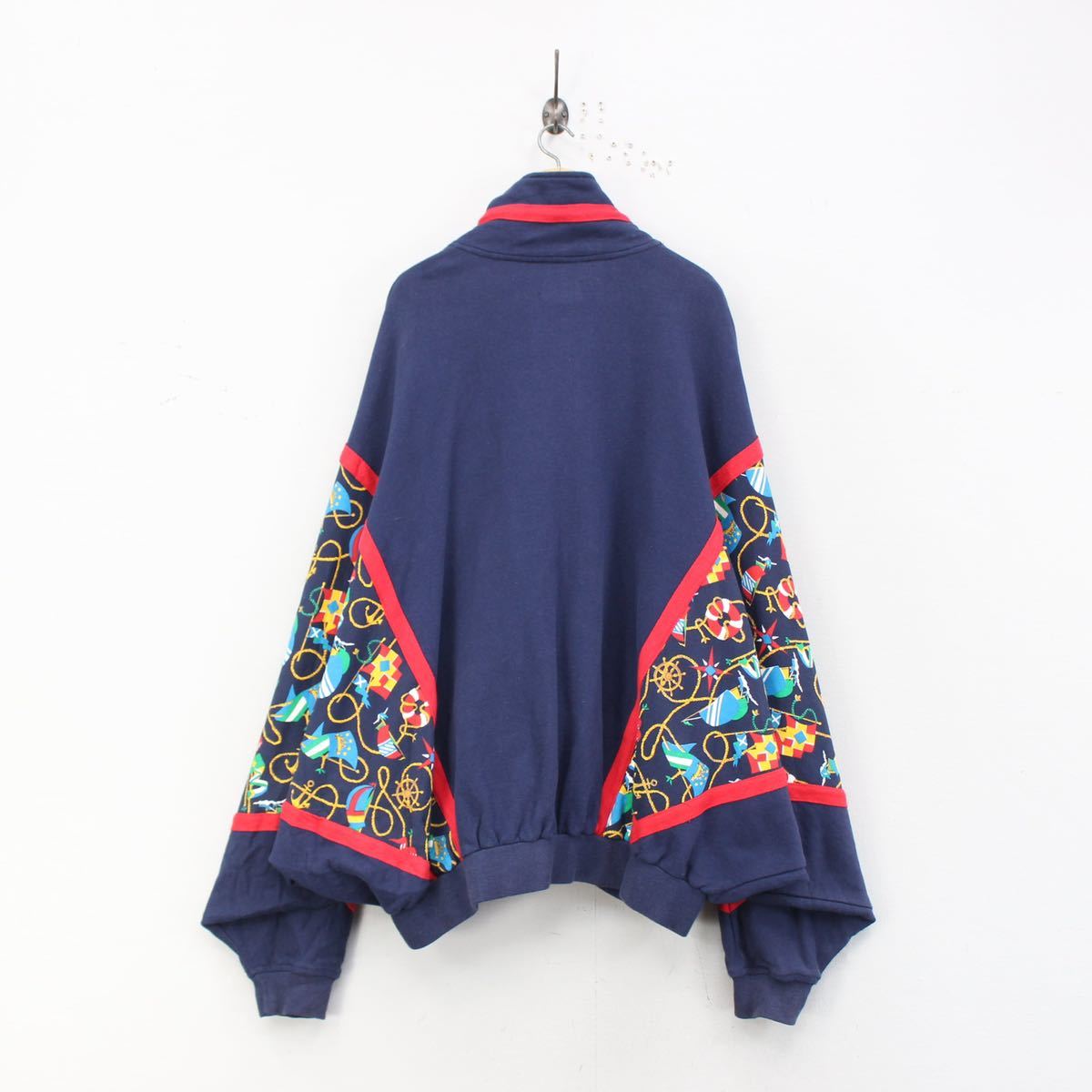 USA VINTAGE DOLMAN SLEEVE SWEAT ZIP UP BLOUSON/アメリカ古着ドルマンスリーブスウェットジップアップブルゾン_画像5