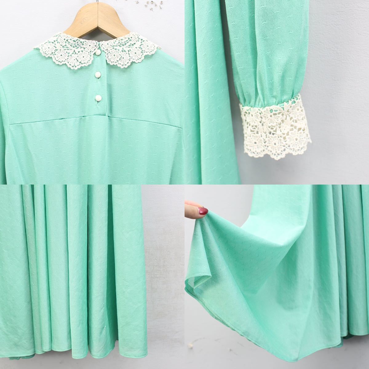 SPECIAL ITEM 70's USA VINTAGE SORBET COLOR DRESS ONE PIECE SPECIAL ITEM 70's USA VINTAGE SORBET COLOR DRESS ONE PIECE