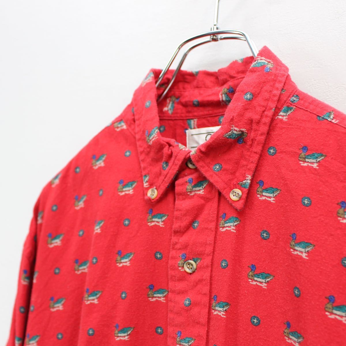 USA VINTAGE OLD Gap DUCKS PATTERNED DESIGN SHIRT/アメリカ古着