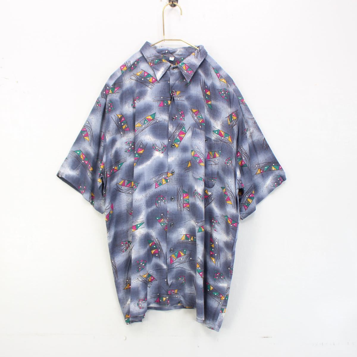 USA VINTAGE AVANTI RETRO PATTERNED RAYON SHIRT/アメリカ古着レトロ柄レーヨンシャツ