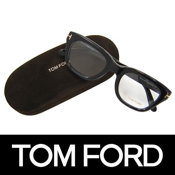 1円～訳ありTOM FORD トムフォード 伊達メガネ サングラス アジアンフィット FT5178F 001 51 福山雅治着用 定価44280円 (48)新品*の画像4