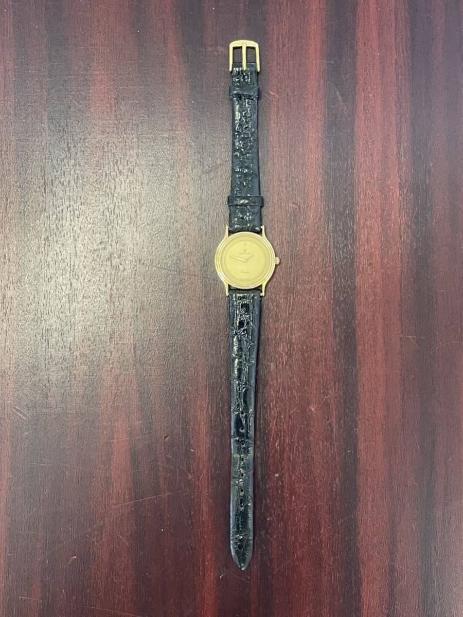 WALTHAM ウォルサム クォーツ レディース腕時計 ゴールドカラー 電池切れ KK3の画像2